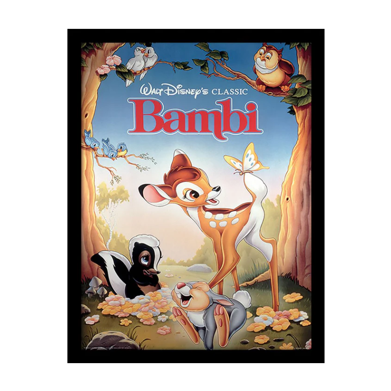 DISNEY - Bambi - Impression encadrée 30x40cm
