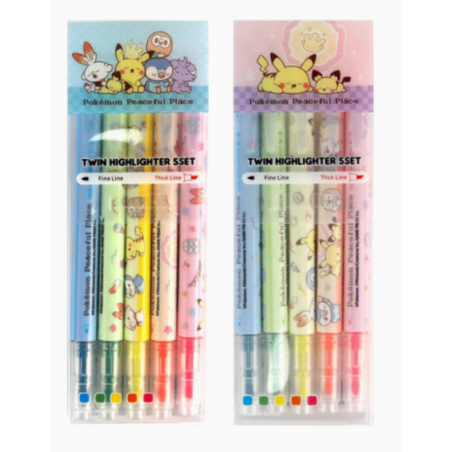 Blind box set de 5 surligneurs Pokémon