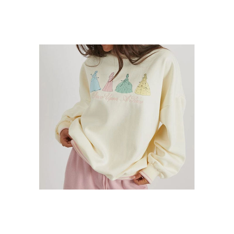 PRECOMMANDE SWEAT COL ROND DISNEY PRINCESSES