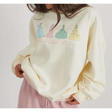 PRECOMMANDE SWEAT COL ROND DISNEY PRINCESSES