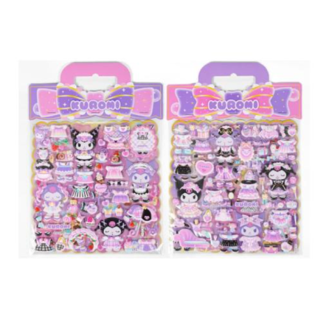 Blind box- Autocollant Hello Kitty et ses amis Kuromi Puffy Comansi