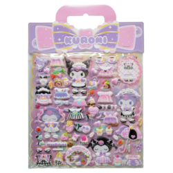 Blind box- Autocollant Hello Kitty et ses amis Kuromi Puffy Comansi