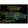 Retour Vers Le Futur - Puzzle Delorean Neon - 45x66cm - 1000Pcs