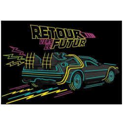 Retour Vers Le Futur - Puzzle Delorean Neon - 45x66cm - 1000Pcs