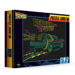 Retour Vers Le Futur - Puzzle Delorean Neon - 45x66cm - 1000Pcs