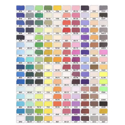 SET DE 160 FEUTRES ACRYLIQUE CROMA VALISE BLEU