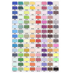 SET DE 120 FEUTRES ACRYLIQUE CROMA VALISE BLEU