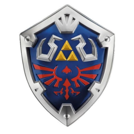 The Legend of zelda - Bouclier de Link  50x40x10cm.