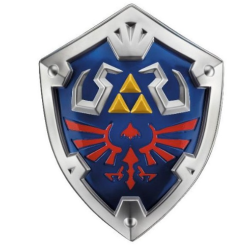The Legend of zelda - Bouclier de Link  50x40x10cm.
