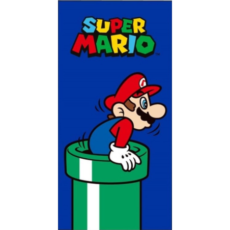 MARIO - Serviette de plage en microfibre Super Mario 70 x 140 cm