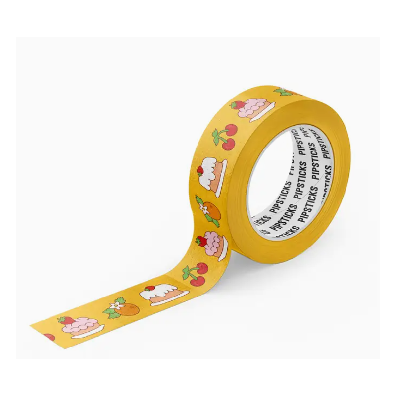 Washi tape nourriture - Charlotte aux fraises