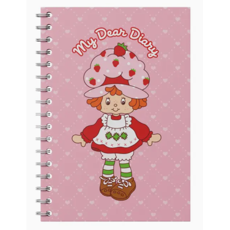 Carnet à spirale Charlotte aux fraises
