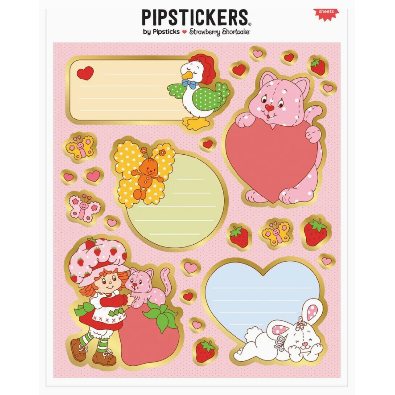 Planche de stickers Charlotte aux fraises