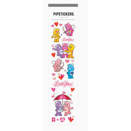 Planche de Stickers amour Bisounours