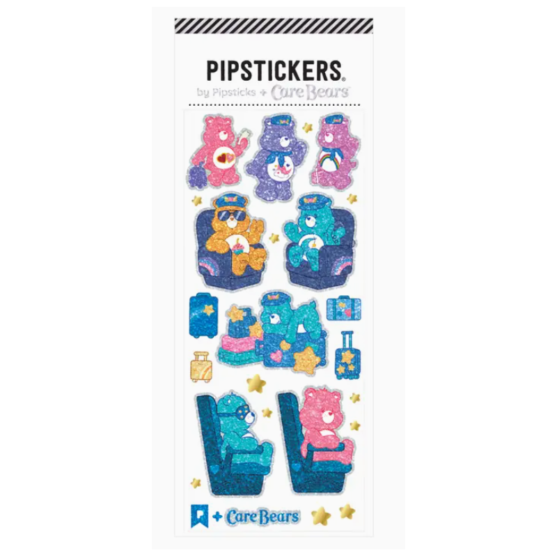 Planche de stickers holographique Bisounours