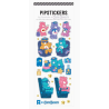 Planche de stickers holographique Bisounours