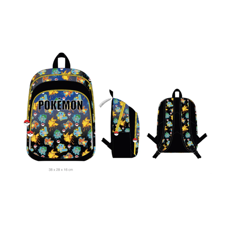 POKEMON - Sac à Dos 2 Compartiments '38x28x16cm'