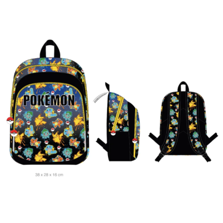 POKEMON - Sac à Dos 2 Compartiments '38x28x16cm'