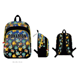 POKEMON - Sac à Dos 2 Compartiments '38x28x16cm'