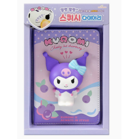 Carnet avec squishy 3D Kuromi - Hello Kitty