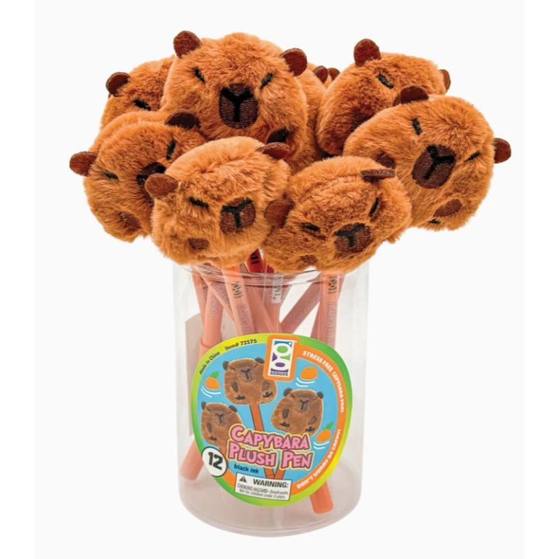 Stylo avec topper peluche Capybara X1