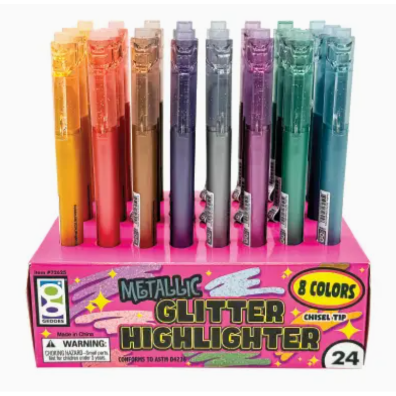 Blind box stylo surligneurs métallique pailleté