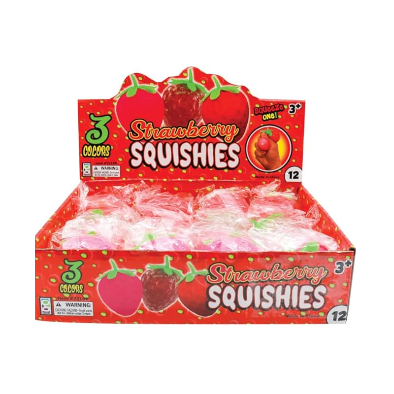 Blind bag squishy fraise anti-stress