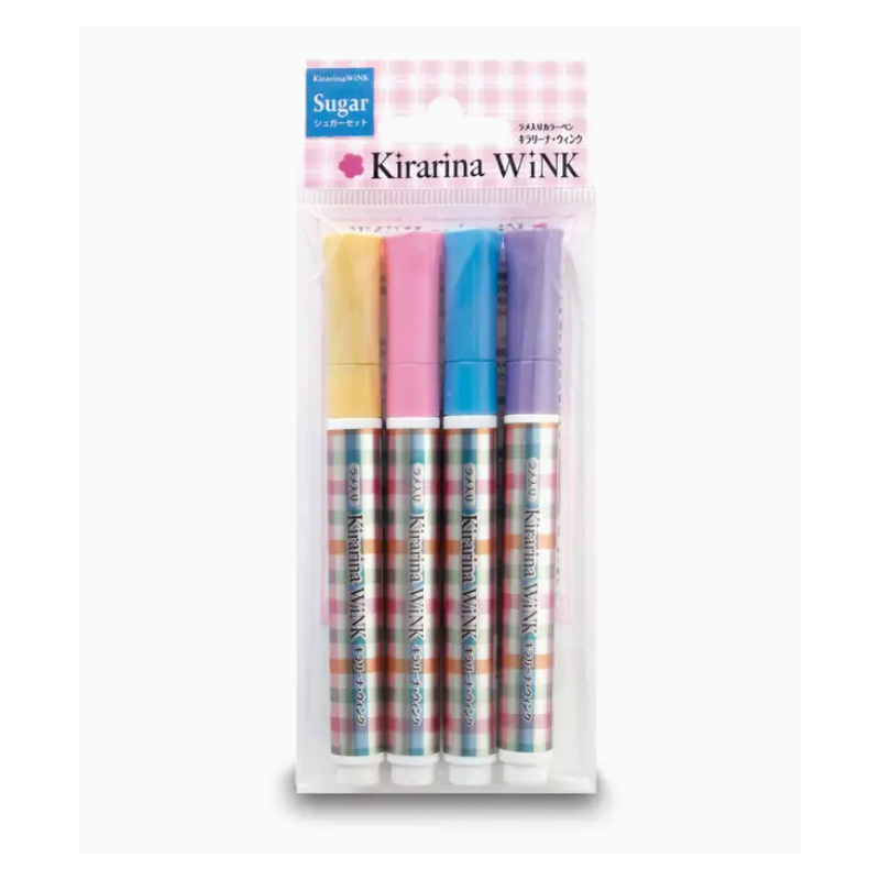 Set de 4 marqueurs acrylique métallique thème SUGAR