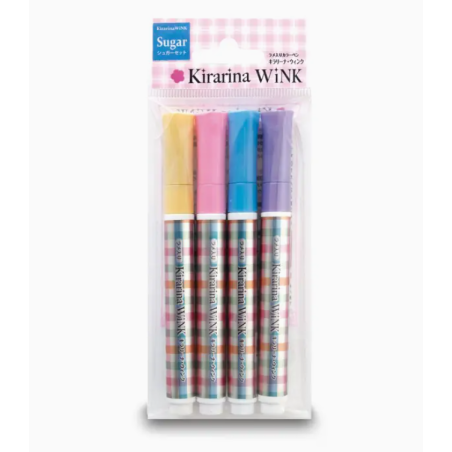 Set de 4 marqueurs acrylique métallique thème SUGAR