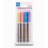 Set de 4 marqueurs acrylique métallique thème SUGAR