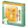 SET CARNET PELUCHE + STYLO Simba Le Roi Lion - DISNEY