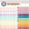 SET DE 16 SURLIGNEUR TEXTURE GELATINE MR.PEN
