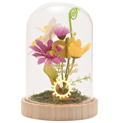 DISNEY PRINCESSES - Raiponce - Cloche Florale avec Lumière Néon