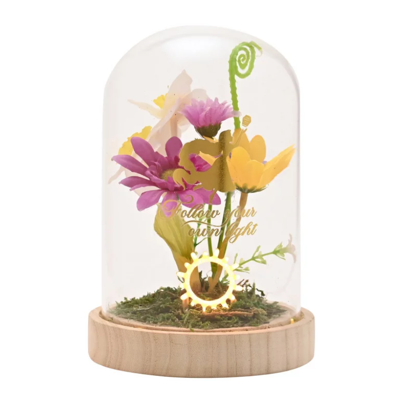 DISNEY PRINCESSES - Raiponce - Cloche Florale avec Lumière Néon