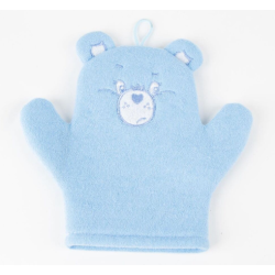 Gant de bain bleu Touronchon Bisounours
