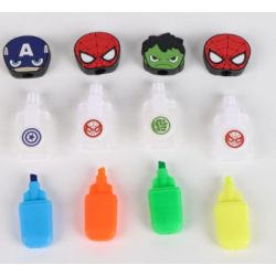 Set de 4 surligneurs Marvel