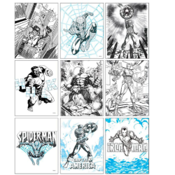 Ensemble de papeterie à colorier Avengers Marvel