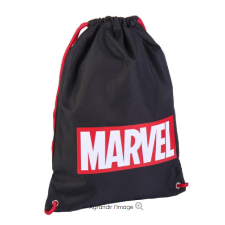Sac piscine avec lien logo marvel