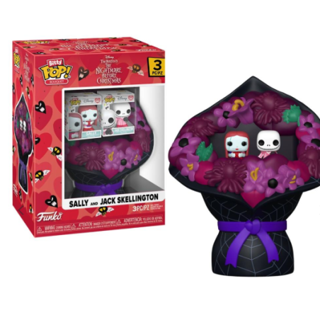 Bitty POP Bouquet Disney L'Étrange Noël de Monsieur Jack Figurine Sally et Jack Saint-Valentin