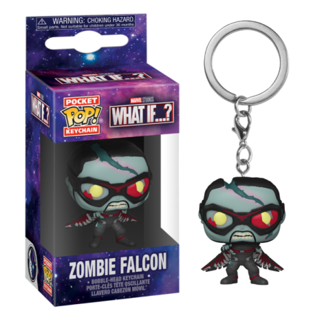 Porte-Clés Funko Pop Zombie Falcon - Marvel What if