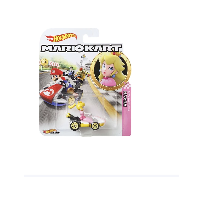 Figurine véhicule HotWheels Princesse Peach - MARIO KART