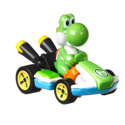 Figurine véhicule HotWheels YOSHI - MARIO KART