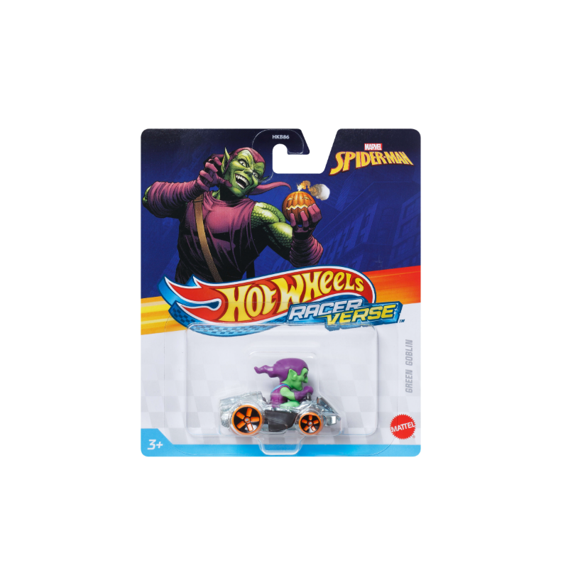 Figurine véhicule HotWheels BOUFFON VERT - MARVEL