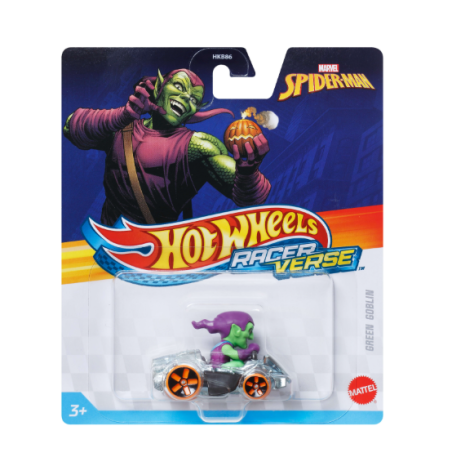 Figurine véhicule HotWheels BOUFFON VERT - MARVEL