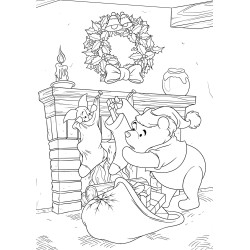 COLORIAGE BLOC NOTES Magie de l'hiver DISNEY