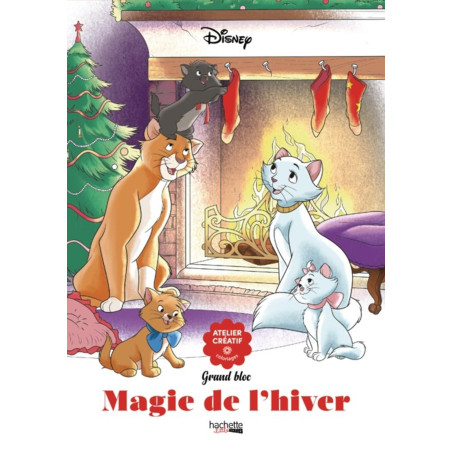 COLORIAGE BLOC NOTES Magie de l'hiver DISNEY