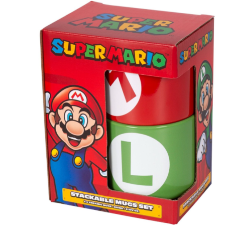 Super Mario - Set de mugs empilables "Mario et Luigi Initial" 280ml