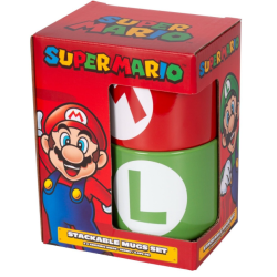 Super Mario - Set de mugs empilables "Mario et Luigi Initial" 280ml