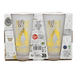 Harry Potter - Coffret de deux verres dans une boîte décorative de la collection Golden Magic 490 ml