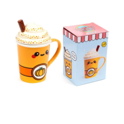 Mug + Couvercle 3D KAWAII -...